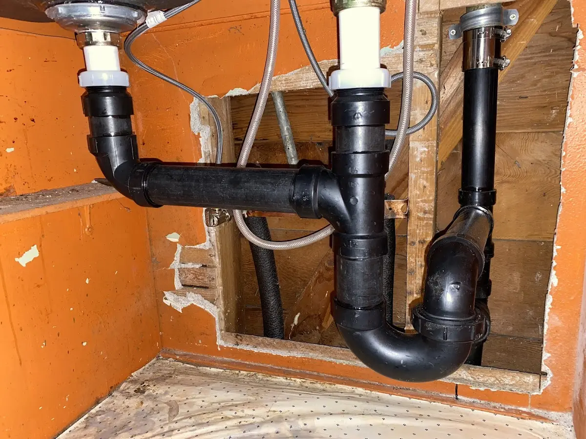 Professional Repiping Services equipment and tools on the job in Epsom